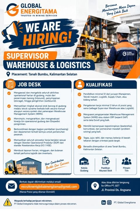 SUPERVISOR WAREHOUSE